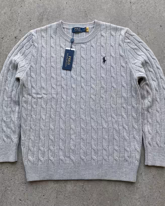 PULL Ralph Lauren grey M Vintage Old Money Clean