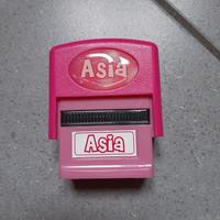 Timbro con nome "Asia" per bambina
