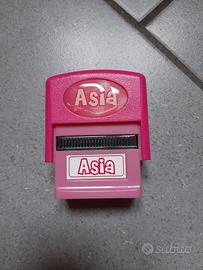 Timbro con nome "Asia" per bambina