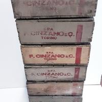 cassa scatola in legno Cinzano