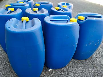 10 taniche fusti bidoni 65 litri alta densità