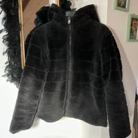 Giacca reversibile taglia unica nera