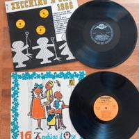 Dischi 33 giri Zecchino d'Oro anni 1966 e 1974