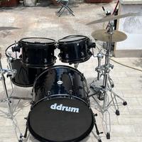 Batteria DDrum Journeyman e piatti Zildjan low vol