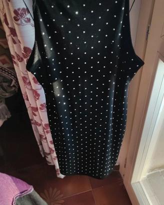 vestito stile velluto con brillanti 