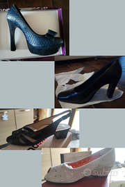 scarpe da donna 8 paia numeri misti