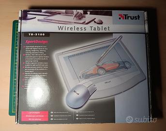 Tavoletta grafica con penna e mouse wireless