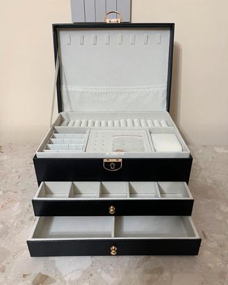 Portagioie / Organizer Gioielli 3 Strati Nero 