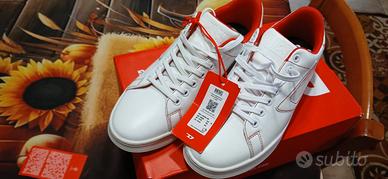 Sneaker DIESEL S -Athene Low Tg.40 In pelle Bianca