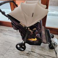 Trio passeggino doppio / gemellare  baby monsters