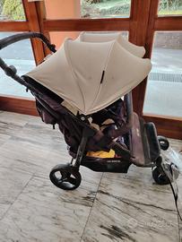 Trio passeggino doppio / gemellare  baby monsters