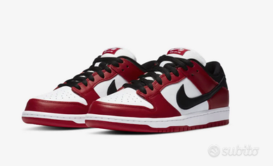 Nike SB Dunk Low Pro Varsity Red and White 42 New