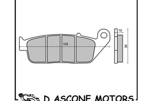 Coppia pastiglie freno anteriori organiche Kymco X