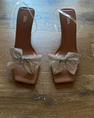 Sandali con fiocco zara