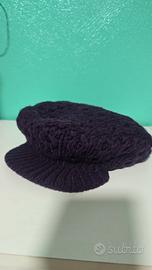 Cappello stile basco Diesel  viola con visiera 