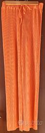 pantaloni donna nuovi arancioni bianchi 