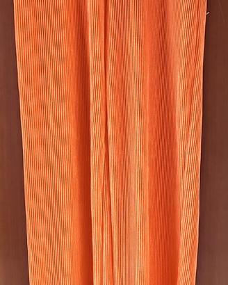 pantaloni donna nuovi arancioni bianchi 