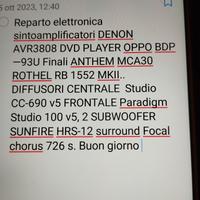 impianto home theater 