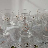 Lotto 6 bicchieri liquore