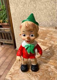 Rarissima statuetta in gomma di Pinocchio