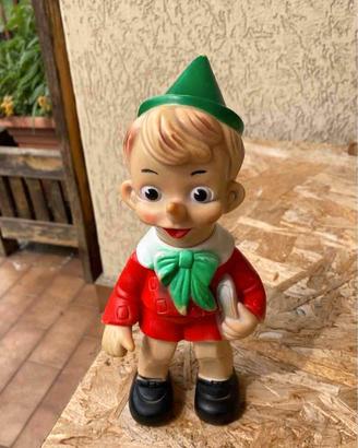 Rarissima statuetta in gomma di Pinocchio