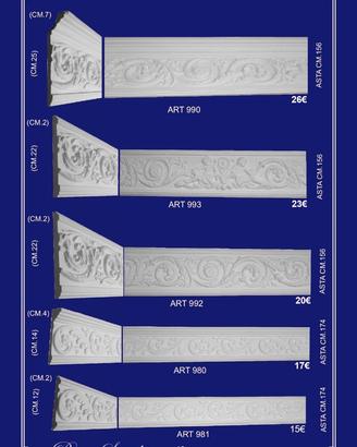 elementi decorativi stucchi cornici in gesso