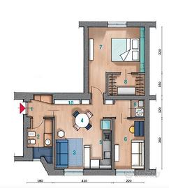 Trilocale in palazzina con ascensore