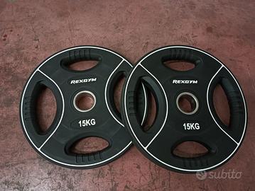 Dischi pesi 15 kg foro 50 mm
