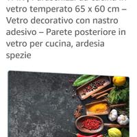 paraspruzzi per cucina