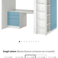 Letto a soppalco singolo