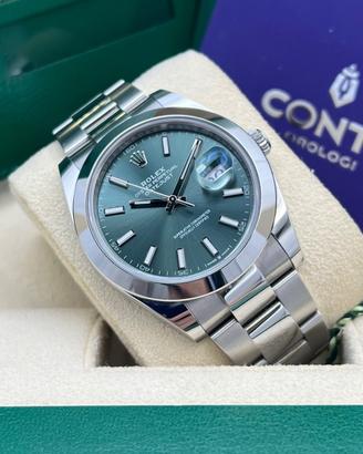 🟢ROLEX DATEJUST 41mm GREEN MINT DIAL LIKE NEW