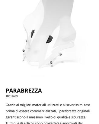 Parabrezza originale MP3  310