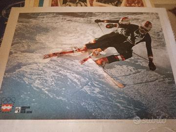 manifesto poster pubblicitario Olimpiadi Innsbruck