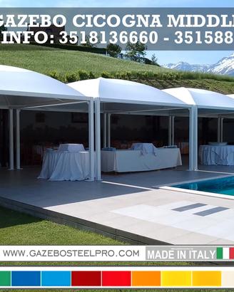 Gazebo 6x6 - CICOGNA MIDDLE - SPEDIZIONE GRATUITA