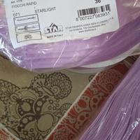 50 coccarde rapide e 100 metri di nastro glicine 