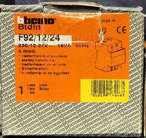 Trasformatore di Sicurezza Bticino F92 12/24