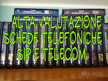 VALUTO / RITIRO Raccolte Schede Telefoniche Italia