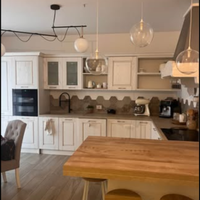 Cucina legno 4.35x3.20 con penisola 1.50x0.90