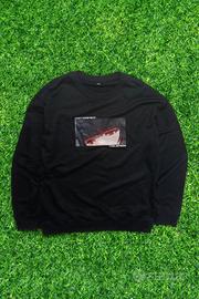 felpa anime XL nera maniche lunghe 