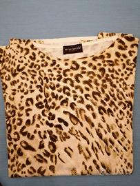 Maglia girocollo leopardata MissTwidd