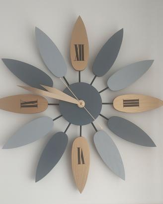 orologio da parete  in legno Rosa dei Venti