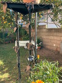 Fioriera in ferro battuto