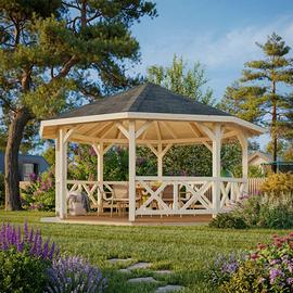 GAZEBO BETTY 18mq OTTAGONALE 465x465 cm