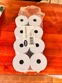 8 Rotoli carta termica per calcolatrice