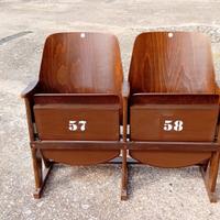 sedie cinema vintage anni 40/50