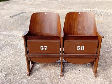 sedie cinema vintage anni 40/50