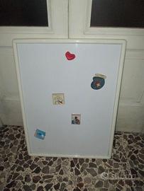 Lavagna magnetica bianca cm60*80 x cucina o scuola