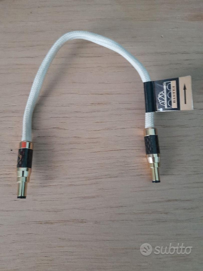Cavo Alimentazione DC 12V Silent Angel &ndash; 50 Cm, Bianco, Per Audiophile Streaming