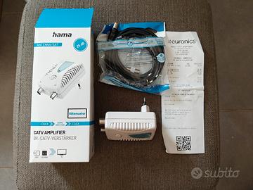 Amplificatore antenna DVBT2 e SAT 25db