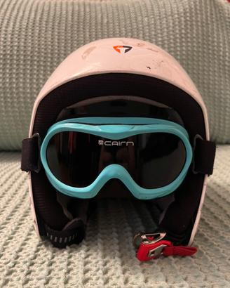 Casco e maschera sci
